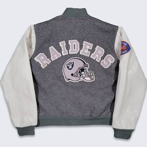 Los Angeles Raiders Vintage 80s Chalk Line Varsity Jacket